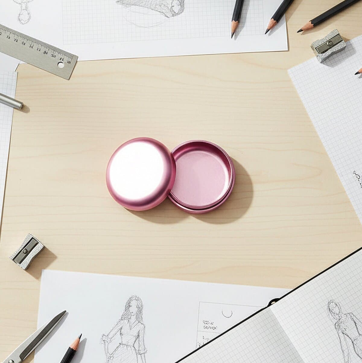 Porta snus piccolo Puck in rosa come accessorio elegante
