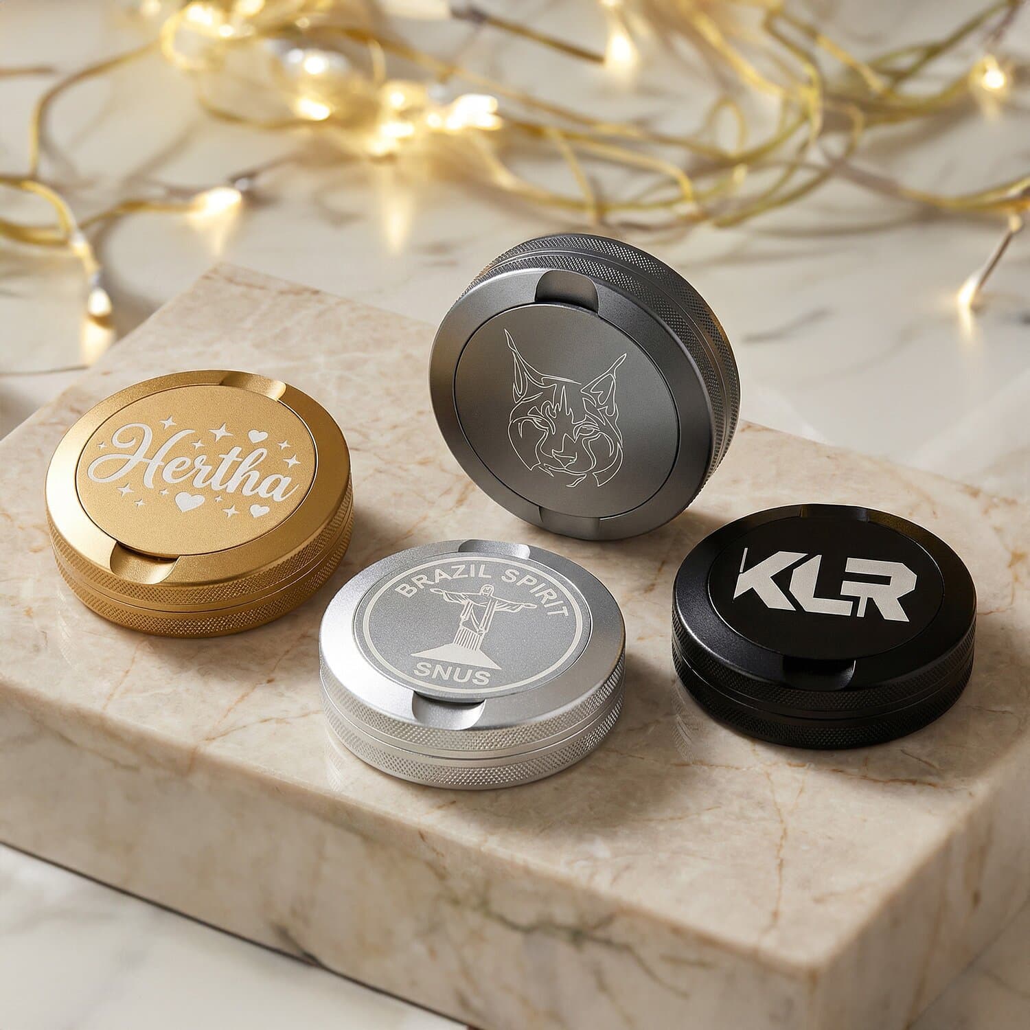 Eigene Snus Dose gestalten mit personalisierter Laser Gravur auf Aluminium