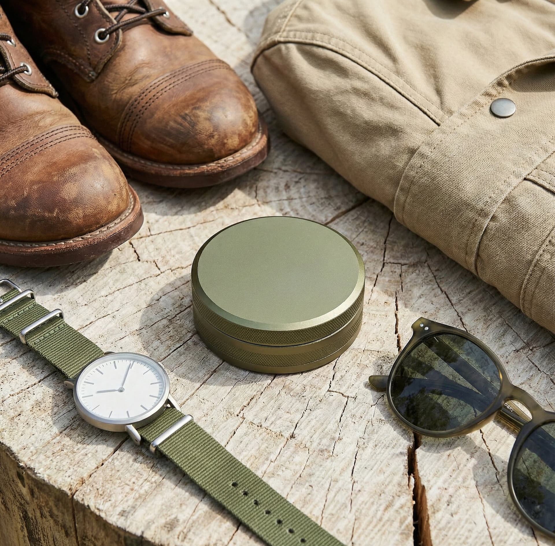 Vandtæt snusdåse Puck XL til outdoor camping og vandreture